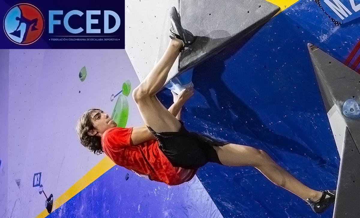 Gabriel Lancheros. Copa Suramericana de Búlder. Curitiba Brasil. Fotografía @Ali Machado ABEE